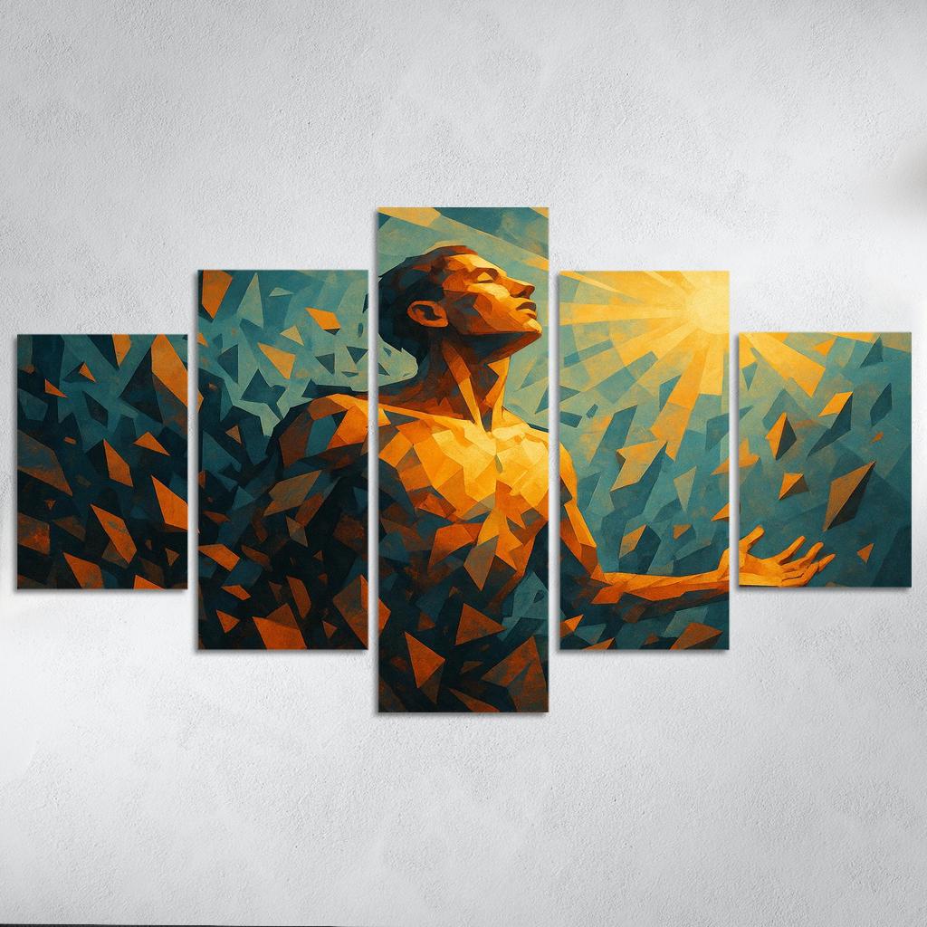 Echoes Of Resilience In Mental Health Art Canvas Paintings Frame