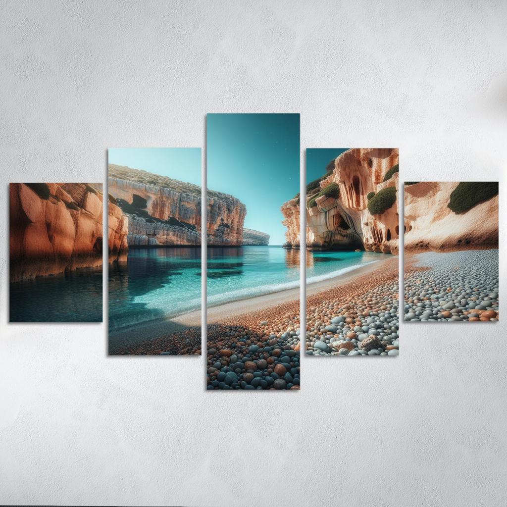 Pebble Cove Unique Geological Wonders Custom Paintings Frame