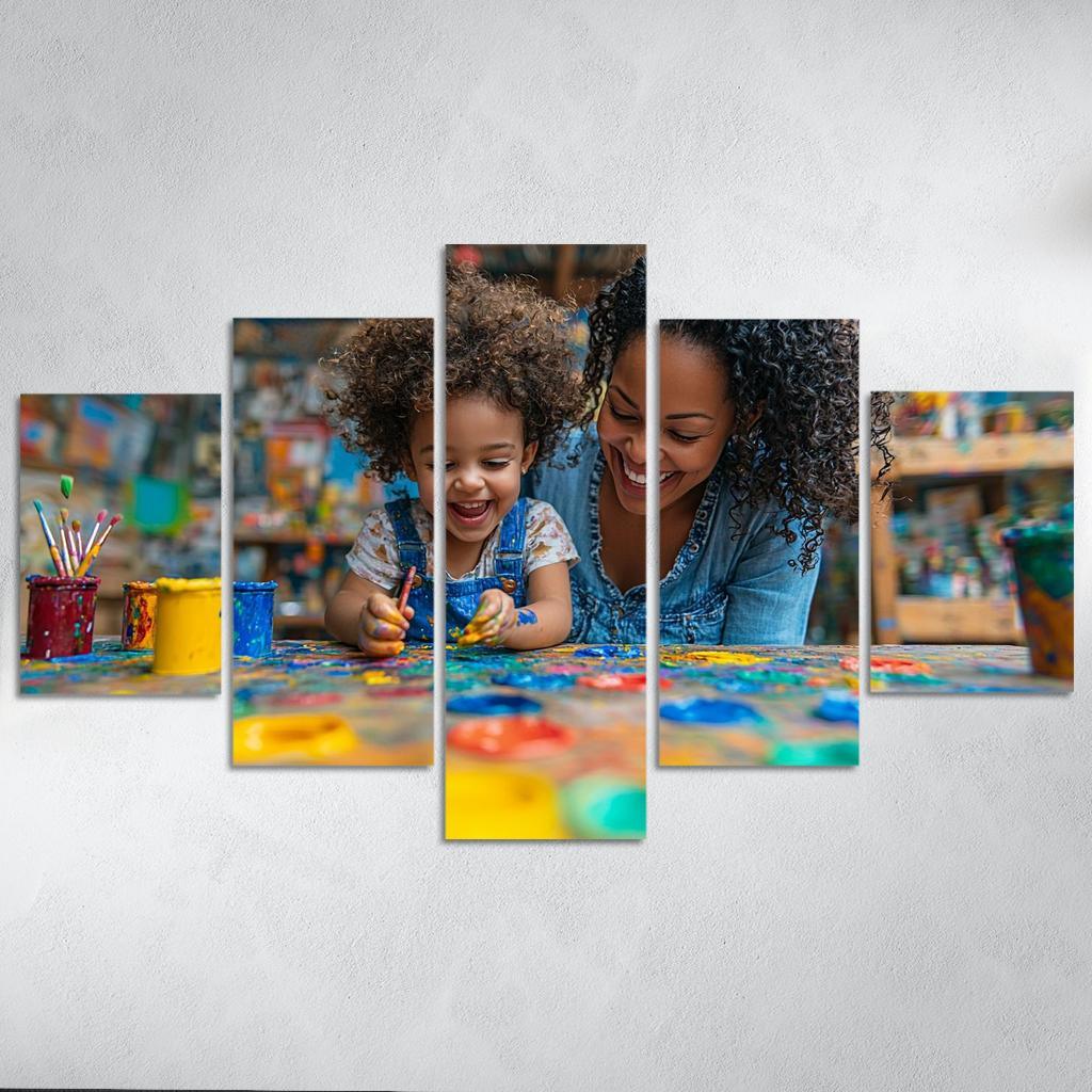 The Colors Of Her Love A Mothers Creative Spirit Canvas Paintings Frame