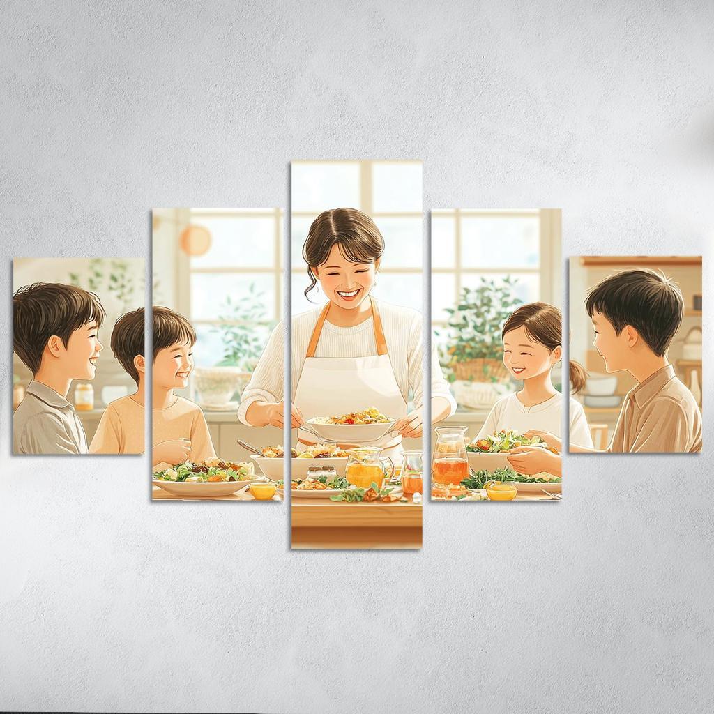 The Heart Of The Family A Mothers Love Modern Paintings Frame