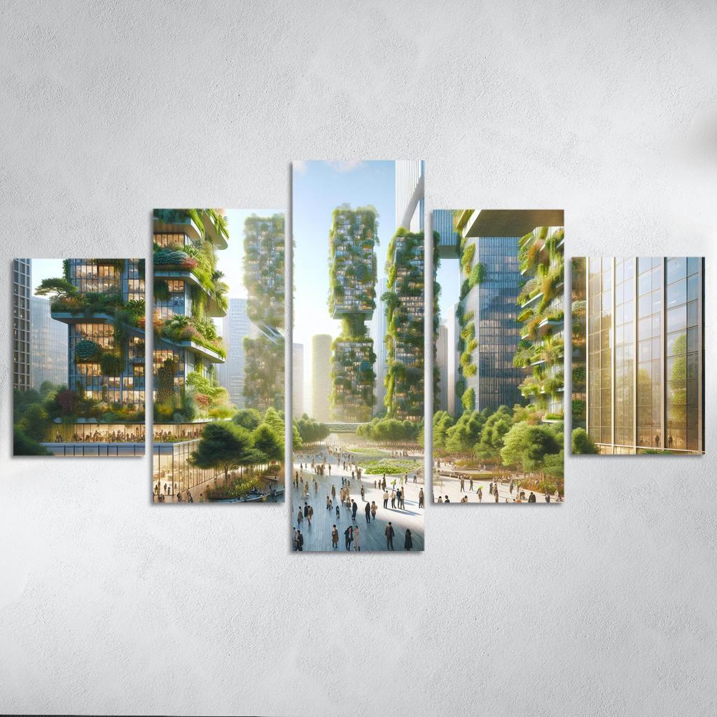 Biophilic Urbanism Custom Paintings Frame