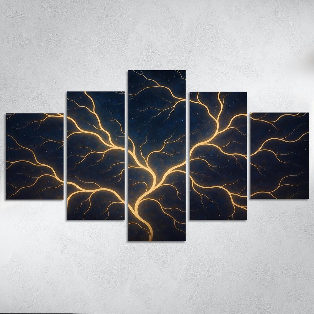 Veins Of Celestial Harmony Oil Paintings Frame