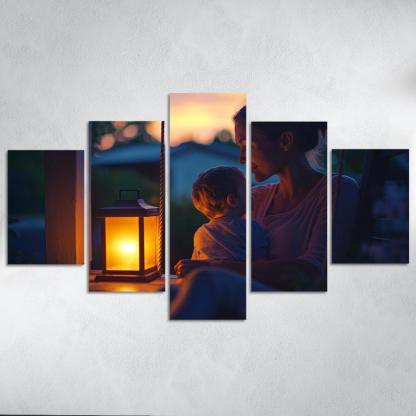 Her Gentle Whisper A Mothers Voice Canvas Paintings Frame