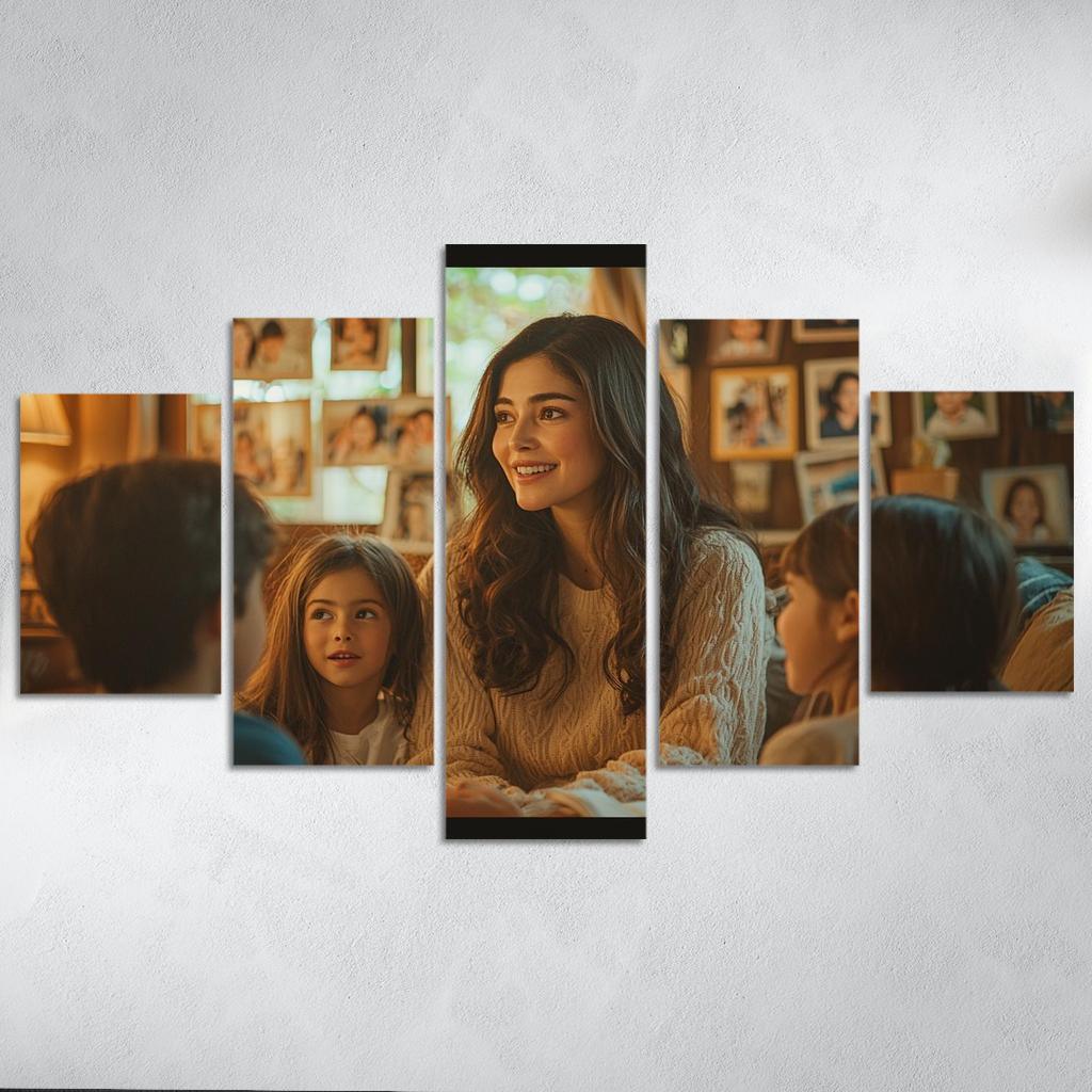 Through Her Lens A Mothers Perspective Modern Paintings Frame