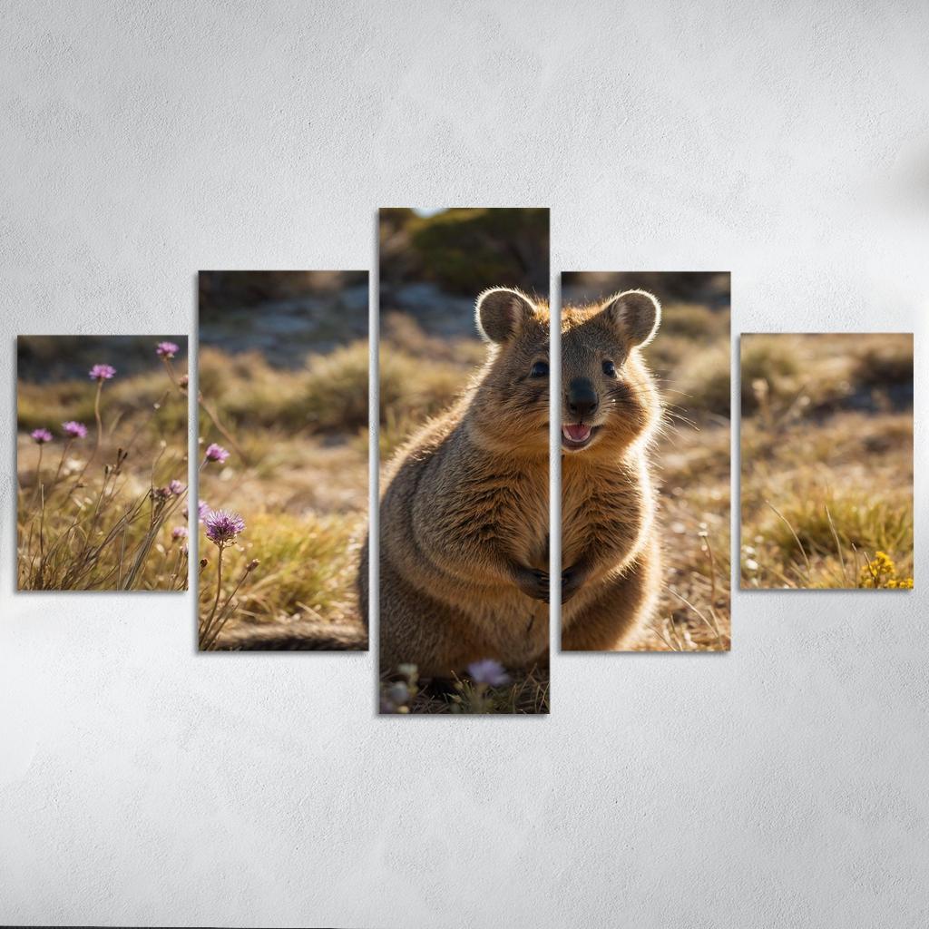 The Exotic Quokka On Australia's Rottnest Island Framed Paintings