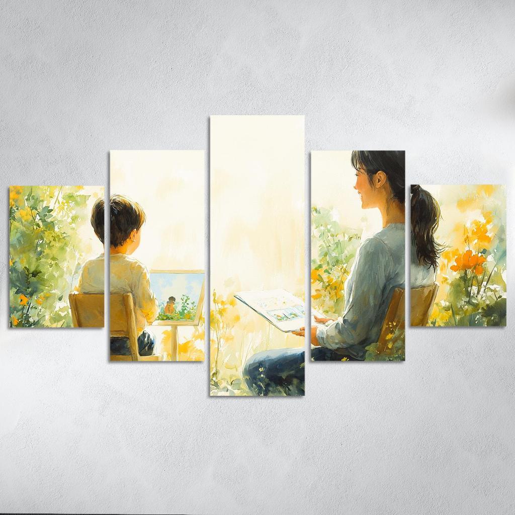 The Bridge Of Trust A Mothers Supportive Love Custom Paintings Frame