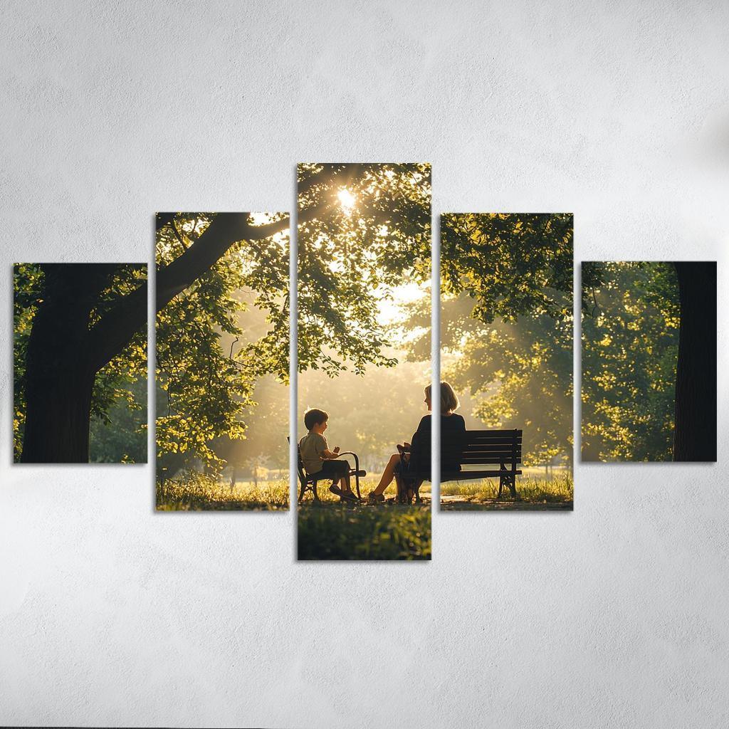 Reflections Of Love A Mother's Heartfelt Advice Canvas Paintings Frame