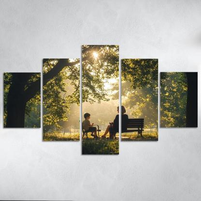 Reflections Of Love A Mother's Heartfelt Advice Canvas Paintings Frame