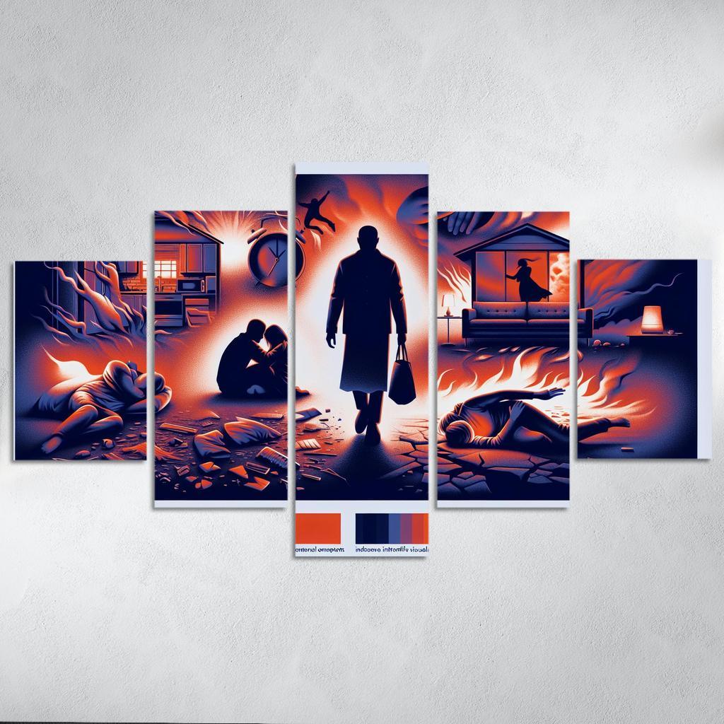 The Sound Of Silence Domestic Abuse Awareness Multi-panel Paintings