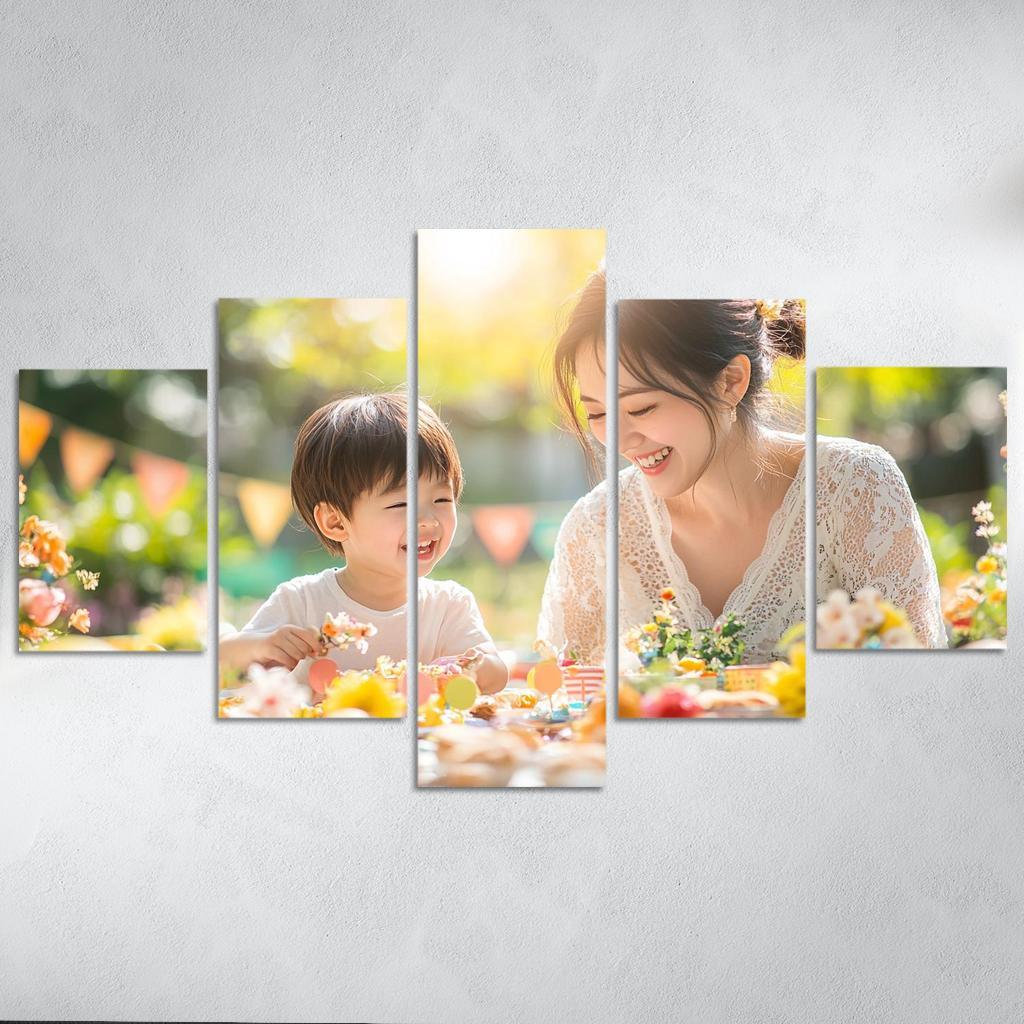 Moments Of Joy Celebrating Togetherness Custom Paintings Frame