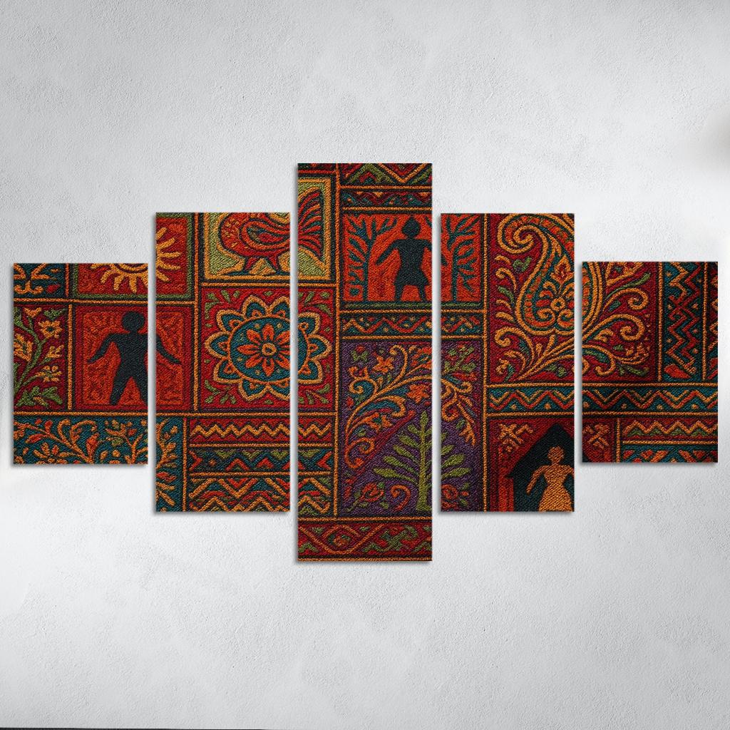 Threads Of Heritage Celebrating Cultural Preservation Through Art Premium Artwork Frames