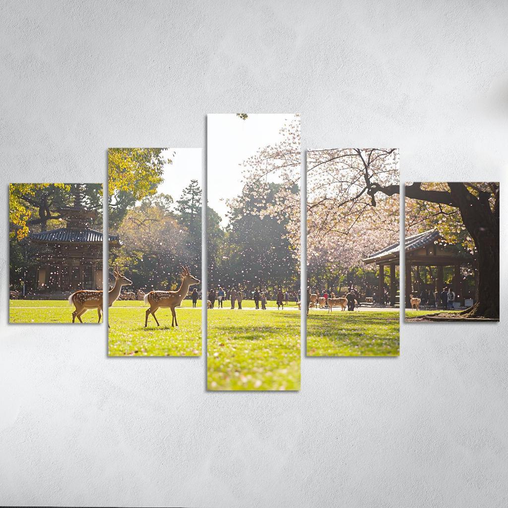 Nara Park Abstract Paintings Frame