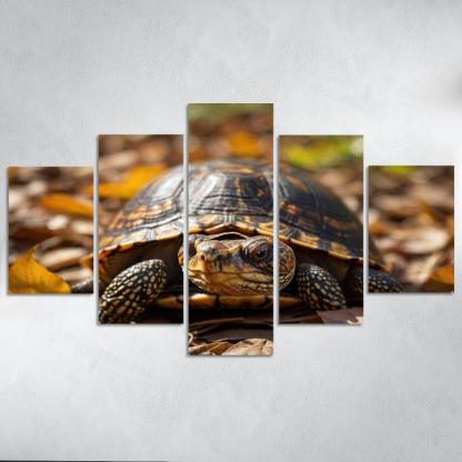 The Elegant Swallowtail Butterfly In A Wildflower Meadow Framed Paintings