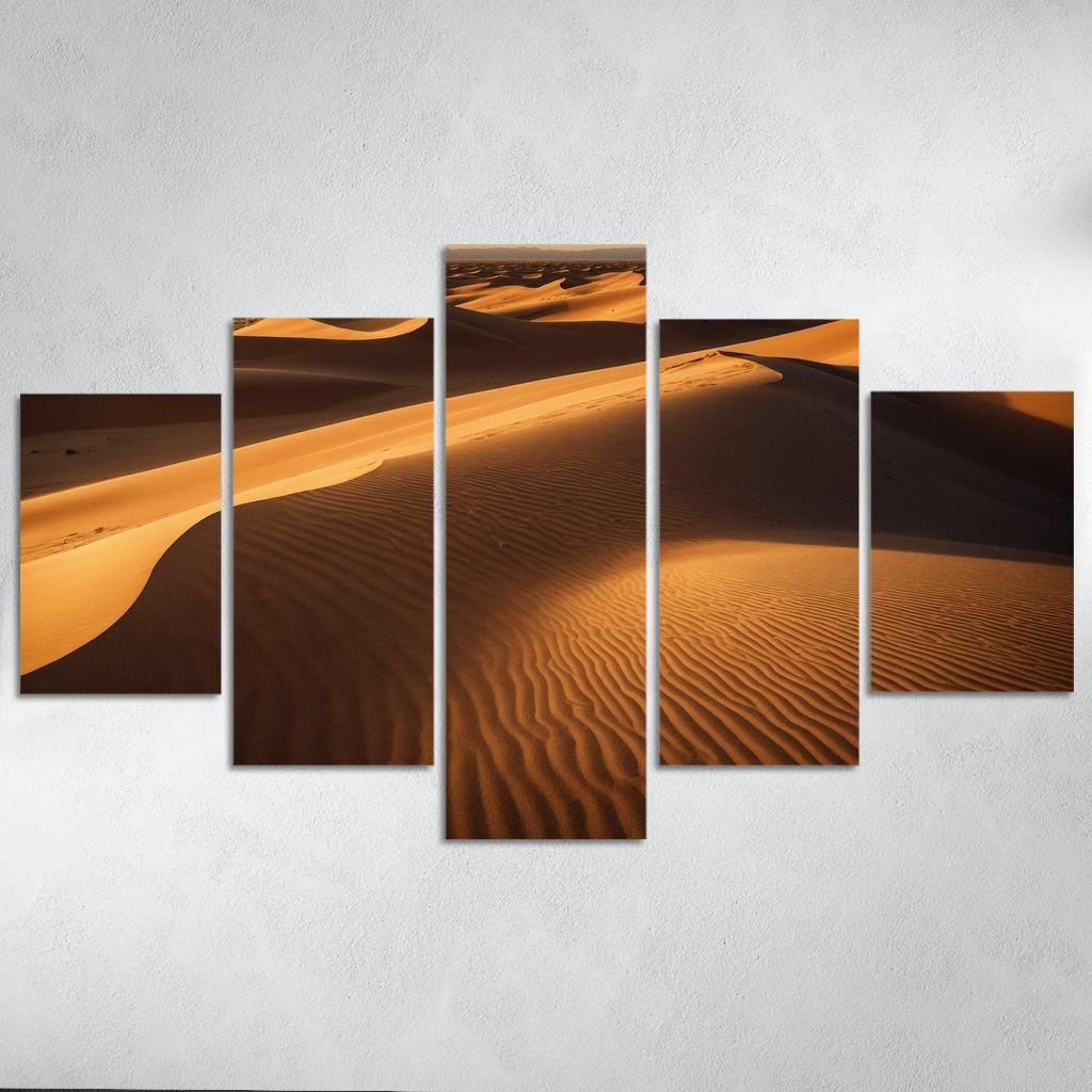 The Golden Sands Of Solstice Dunes Oil Paintings Frame