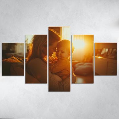 The Strength Of Her Embrace A Safe Haven Custom Paintings Frame