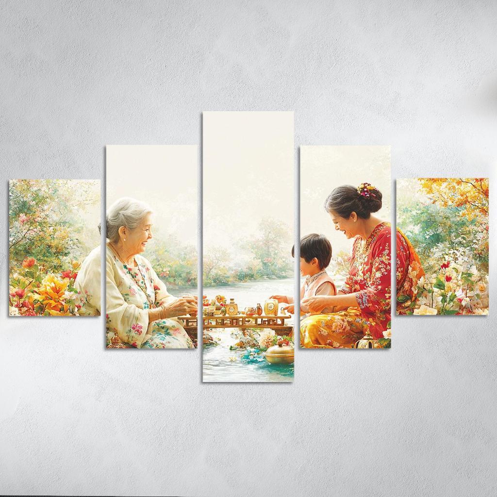 A Bridge Of Love The Connection Between Generations Custom Paintings Frame