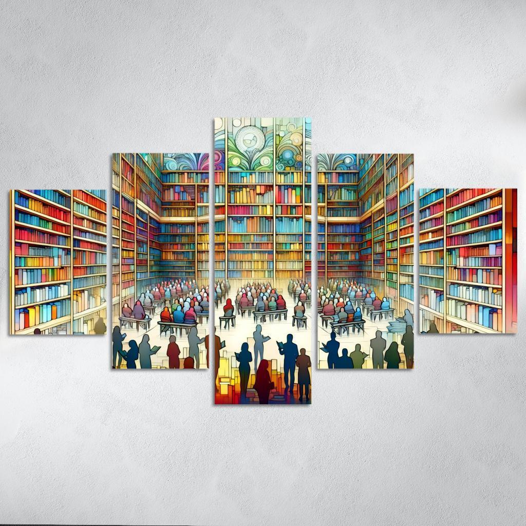 Words Unseen The Impact Of Literacy And Education Multi-panel Paintings