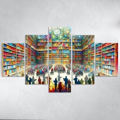 Words Unseen The Impact Of Literacy And Education Multi-panel Paintings