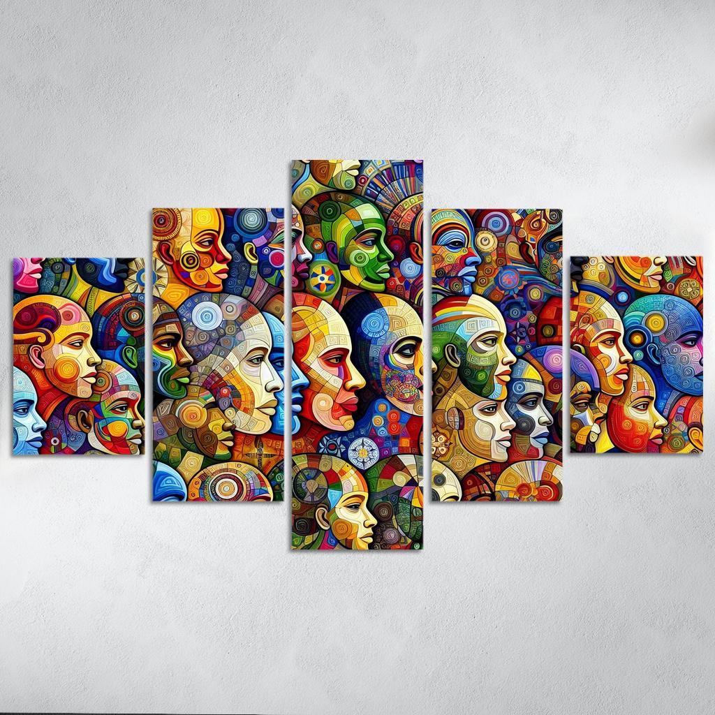 Unity In Diversity The Global Migration Experience Multi-panel Paintings