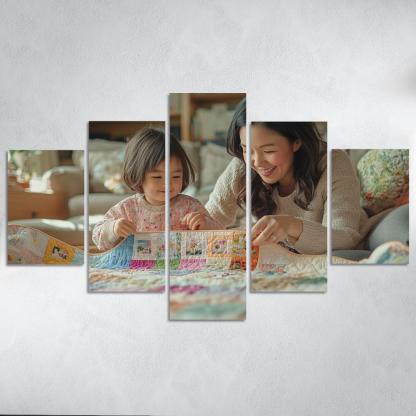 The Quilt Of Life Stitched With A Mother's Care One-piece Frames