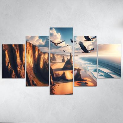 Eagle's Nest Beach Modern Paintings Frame