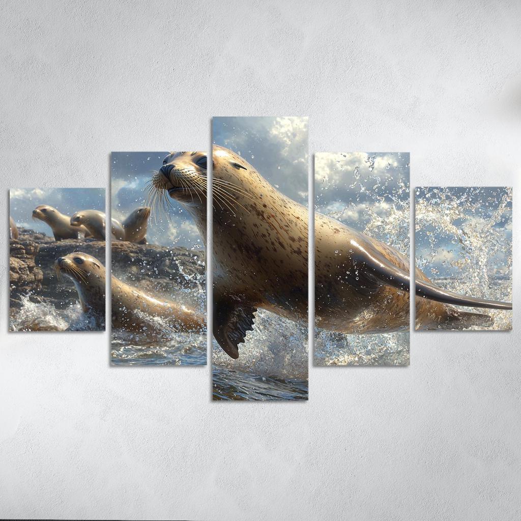 The Playful Sea Lion Acrobat Of The Sea Art Trends