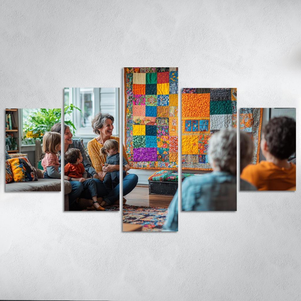 Threads Of Togetherness A Mothers Tapestry Custom Paintings Frame