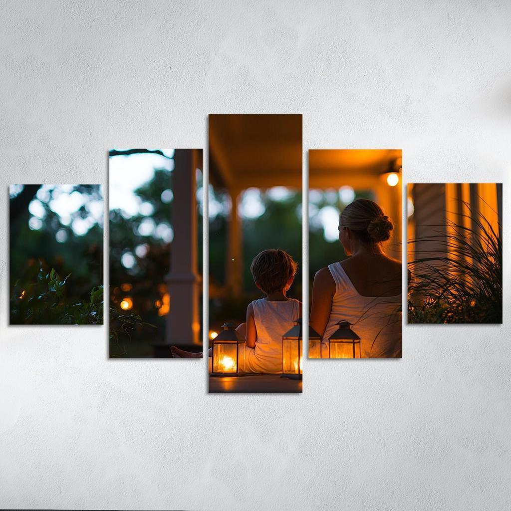 The Light Of Guidance A Mothers Wisdom Canvas Paintings Frame