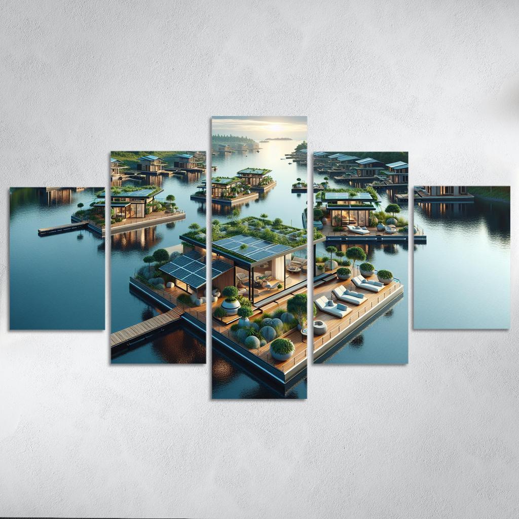 Floating Architecture Custom Paintings Frame