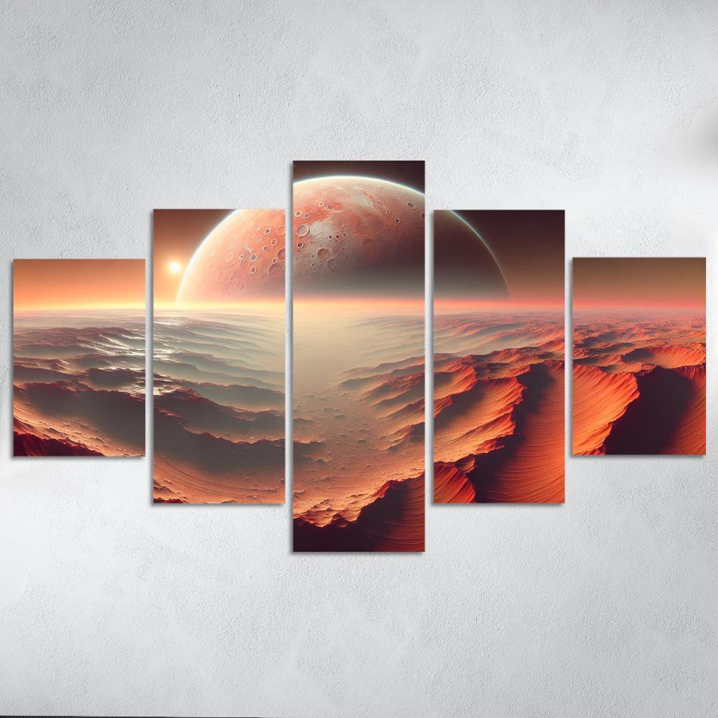 The Evolving Landscape Of Mars Abstract Paintings Frame