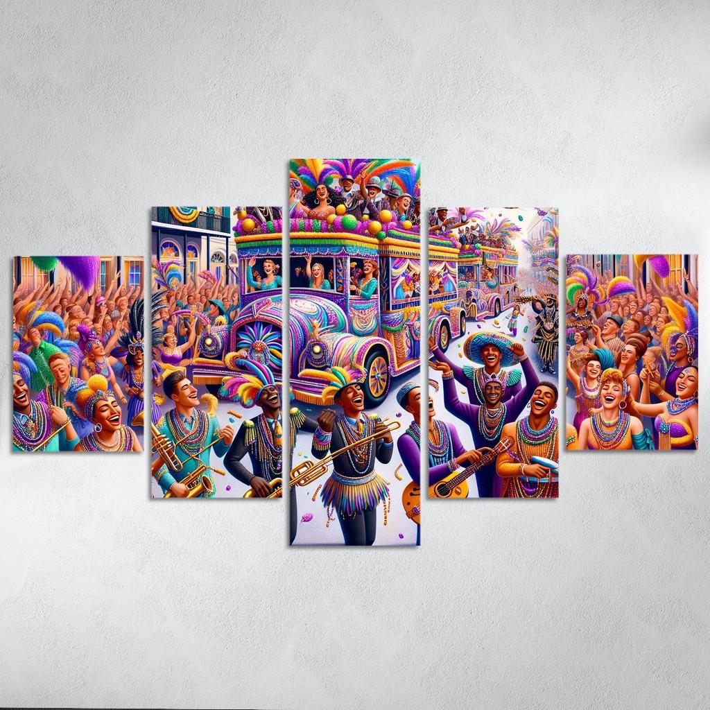 Mardi Gras - United States Modern Paintings Frame
