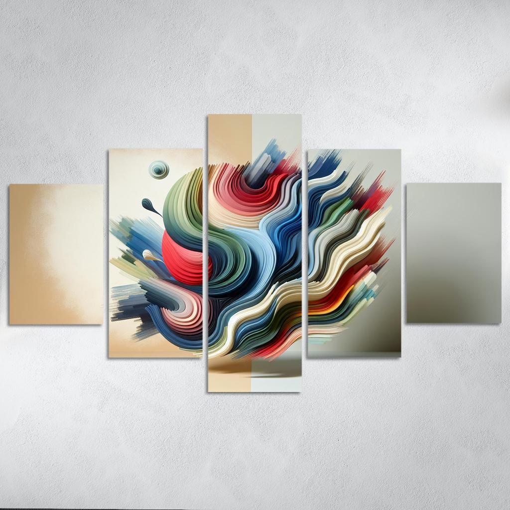 Luminous Acrylic Wall Art 5 Piece HD Canvas Wall Art-Original Frame