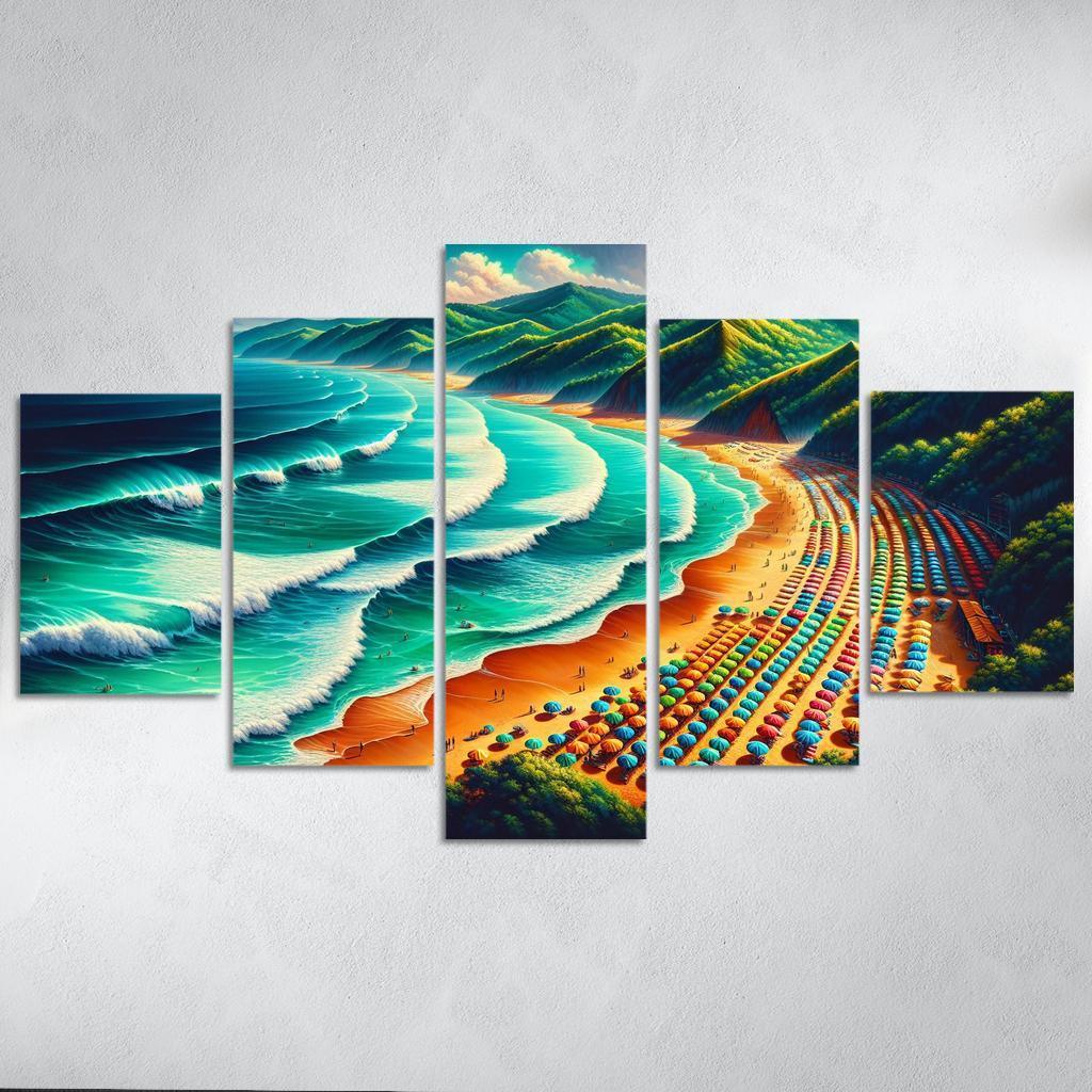 Emerald Isle Adventures Modern Paintings Frame