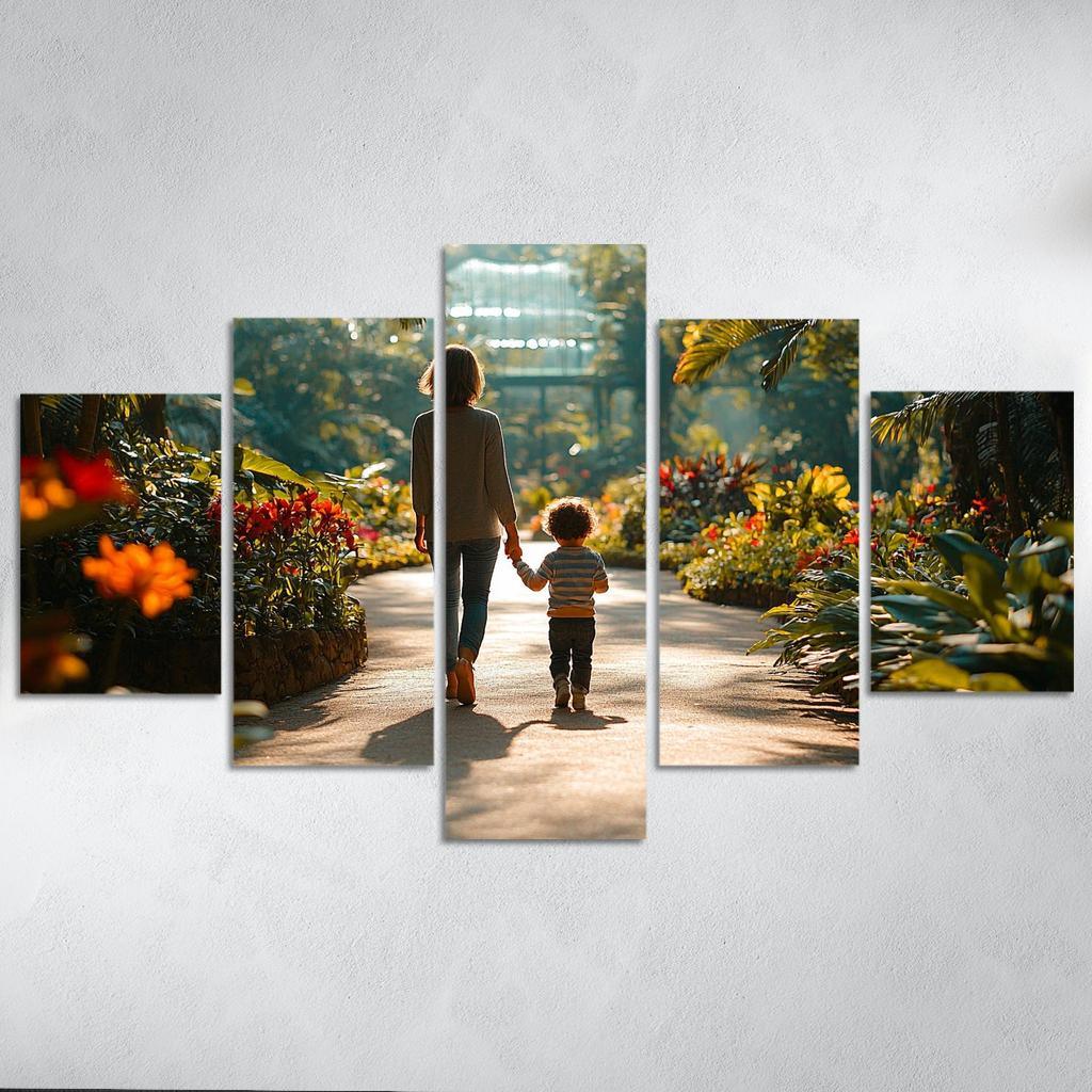 The Path Of Togetherness A Mothers Guiding Hand Custom Paintings Frame