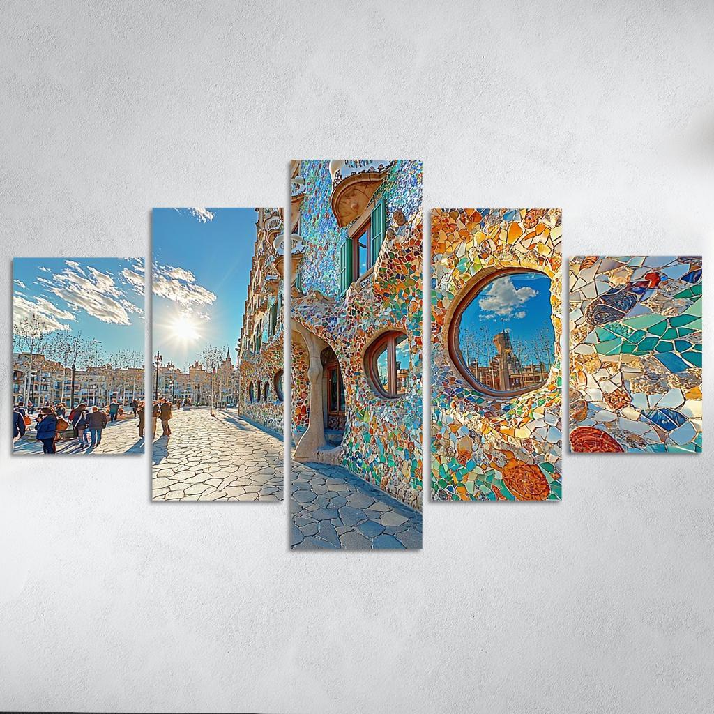 Casa Batll Abstract Paintings Frame