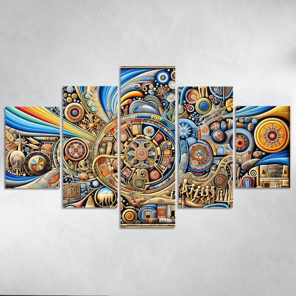 Culture Unbound Preserving Indigenous Traditions Multi-panel Paintings
