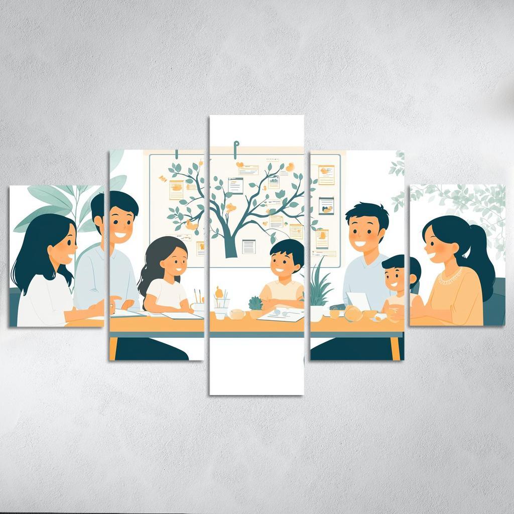 The Bonds We Share A Mothers Love Modern Paintings Frame