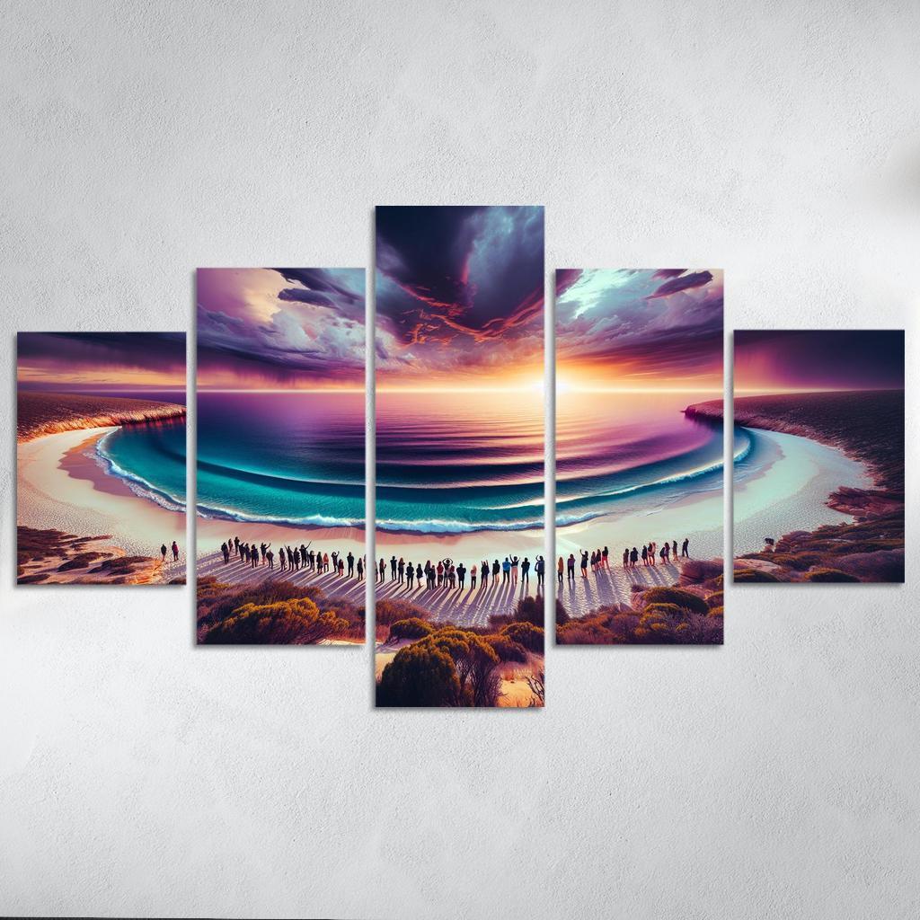 Whale Watch Vista Modern Paintings Frame