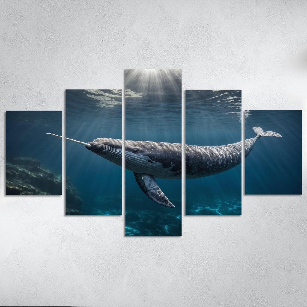 The Enigmatic Narwhal The Unicorn Of The Sea Framed Paintings