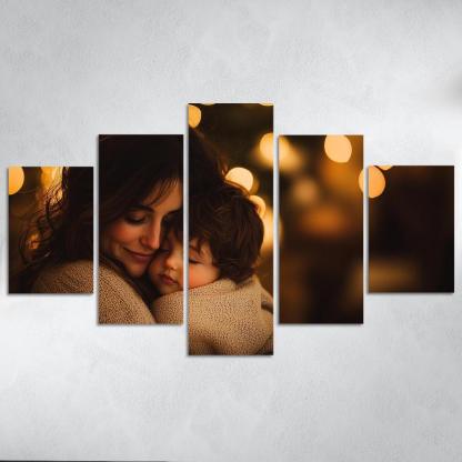 A Mothers Embrace The Comfort Of Love Canvas Paintings Frame