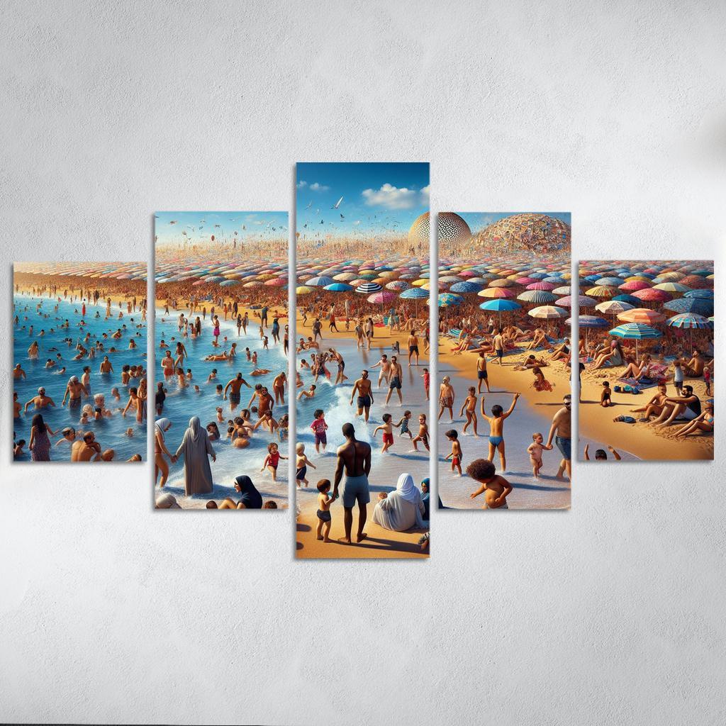 Sun-kissed Shore Custom Paintings Frame
