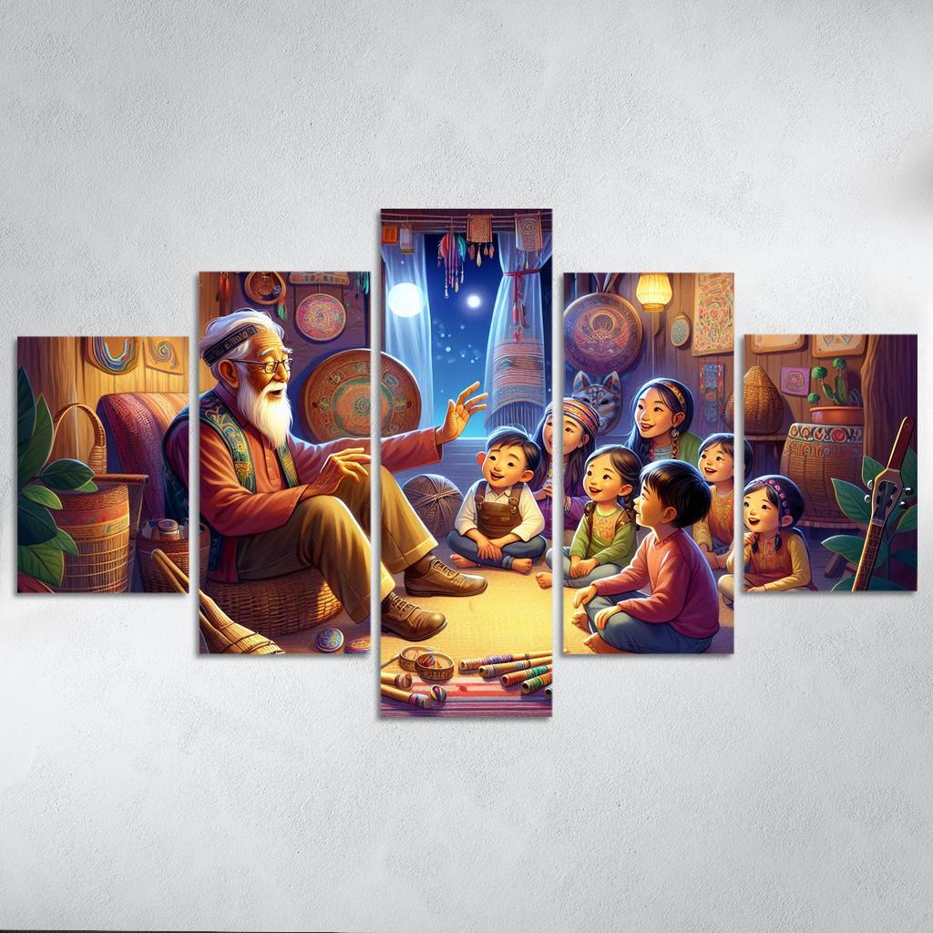 Bridging Generations The Legacy Of Cultural Knowledge Custom Paintings Frame