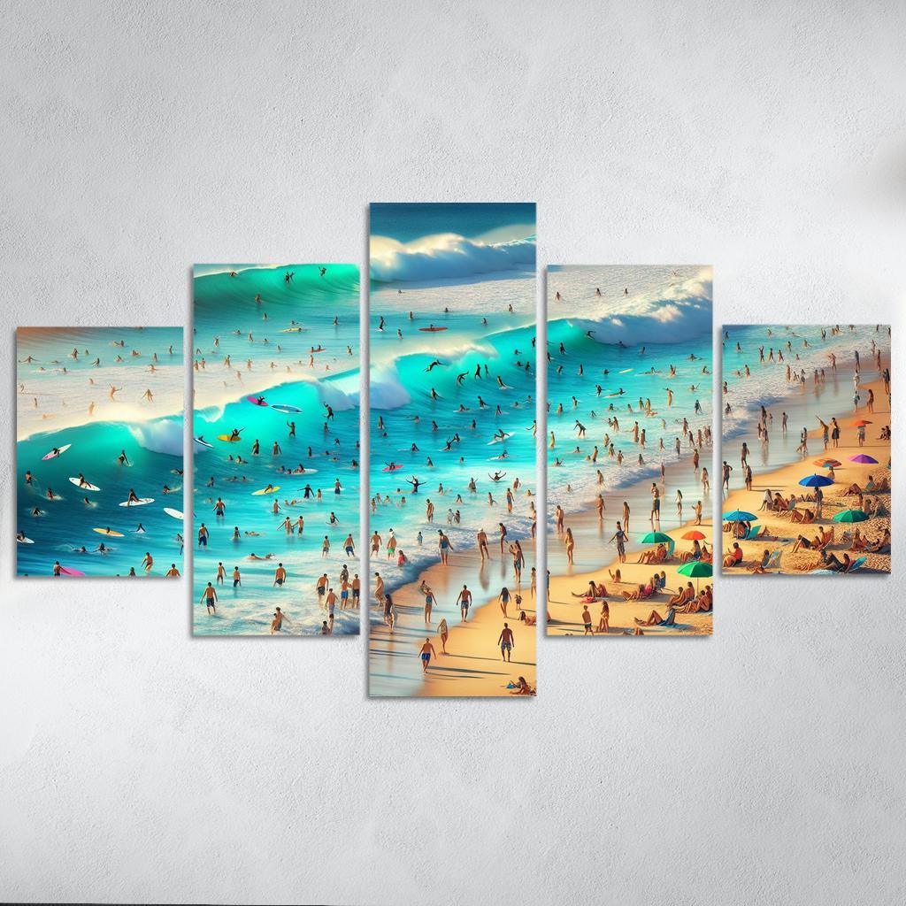 Blue Wave Oasis Adventure Awaits Art Trends