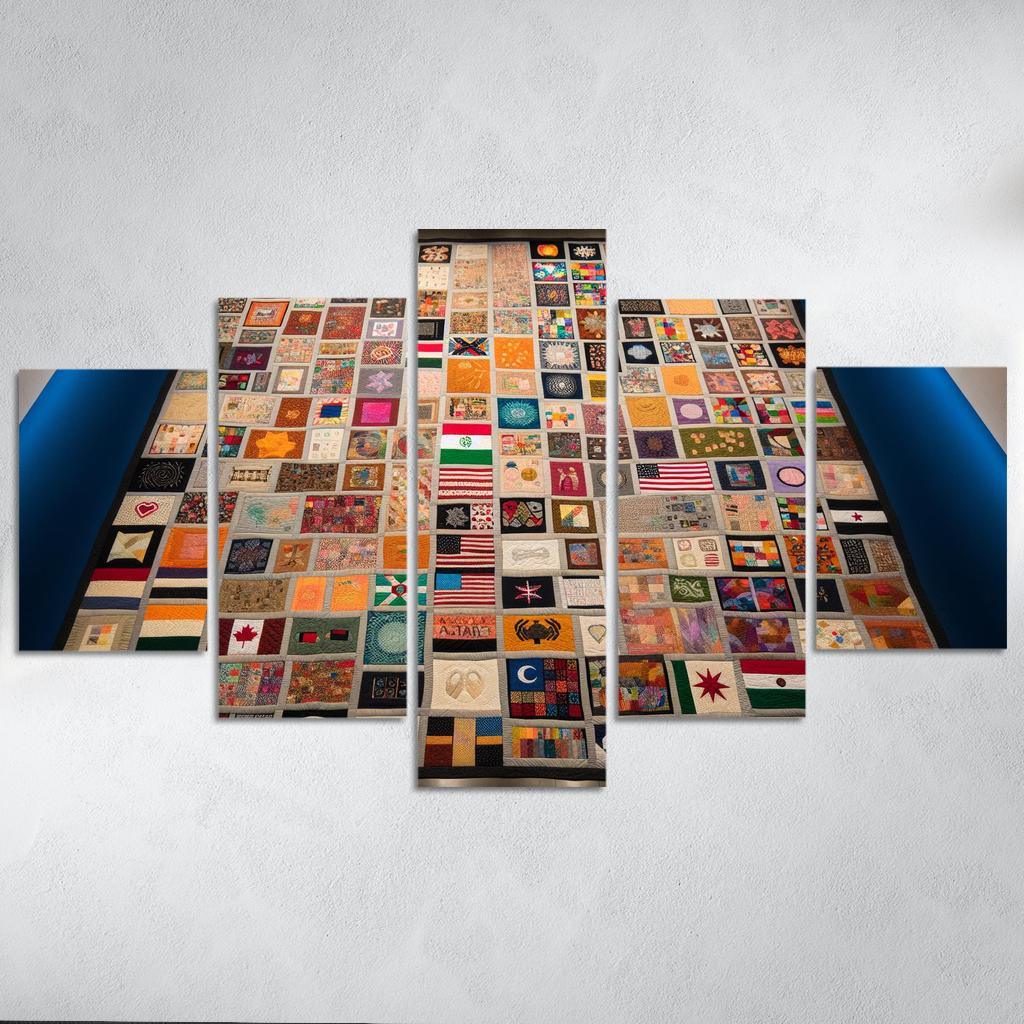 Stitching Together Lives The Impact Of Refugee Crises Custom Paintings Frame