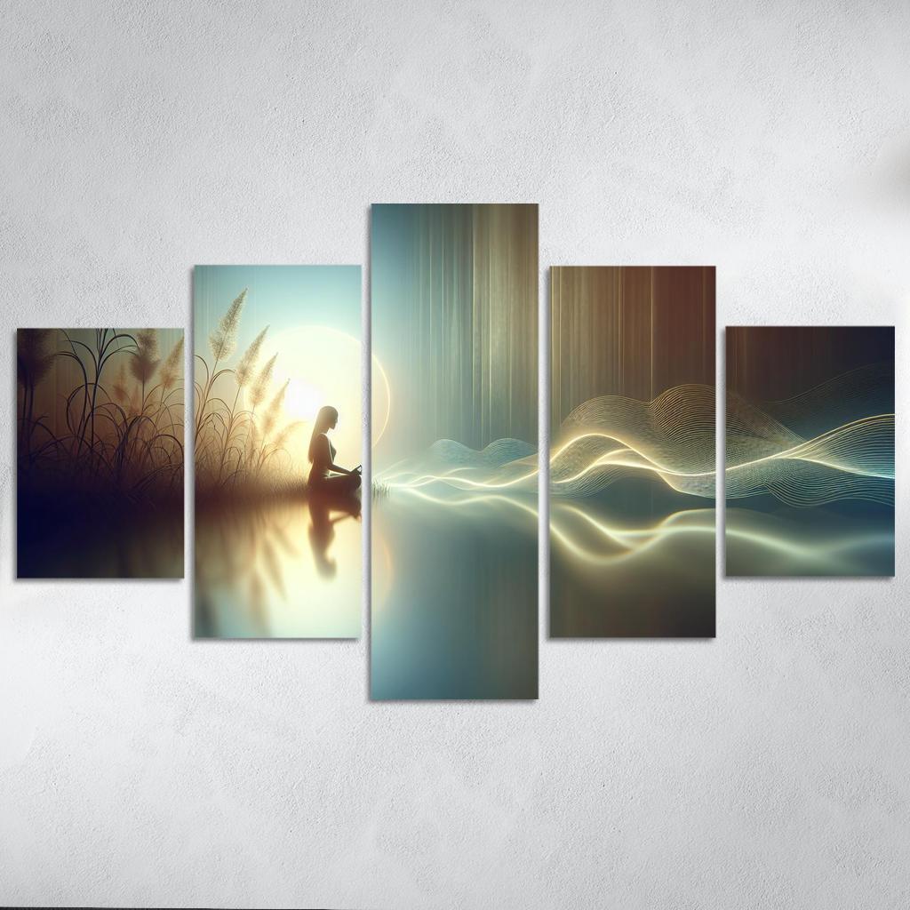 The Echoes Of Silence Modern Paintings Frame