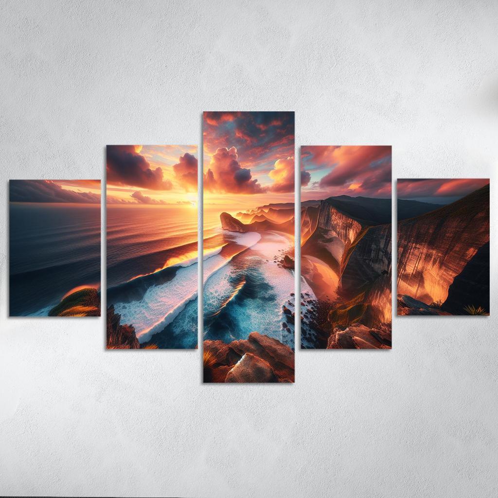 Cliffside Viewpoint Dramatic Coastline Premium Artwork Frames
