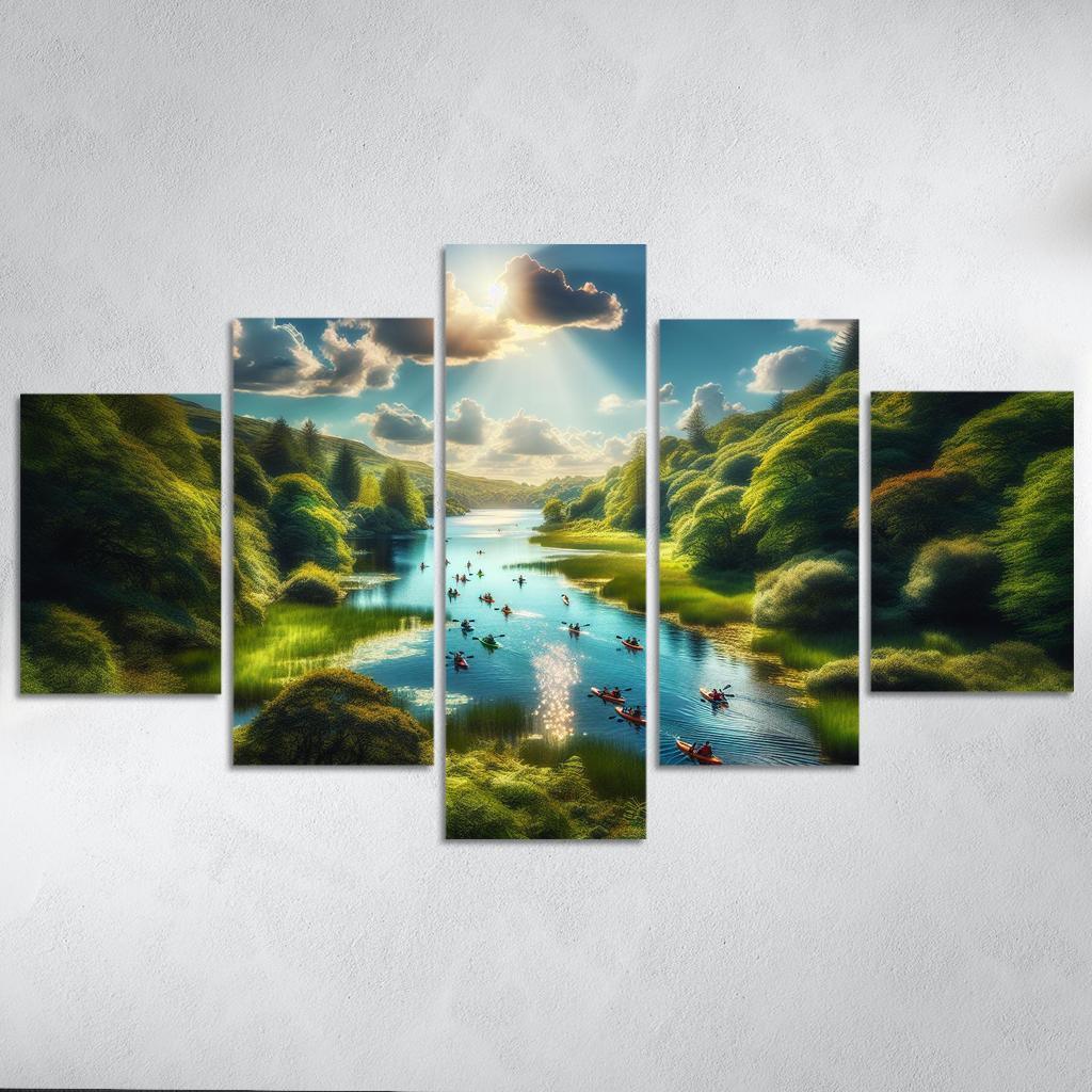 Crystal Waters Ideal For Kayaking Adventures Abstract Paintings Frame