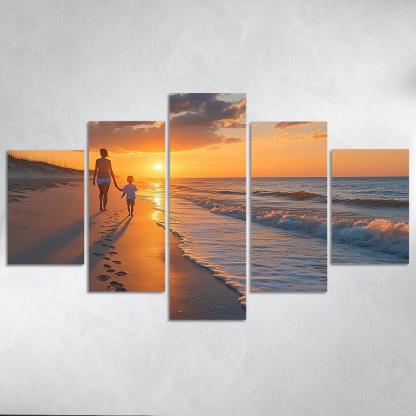 Footprints In The Heart A Mothers Journey Canvas Paintings Frame