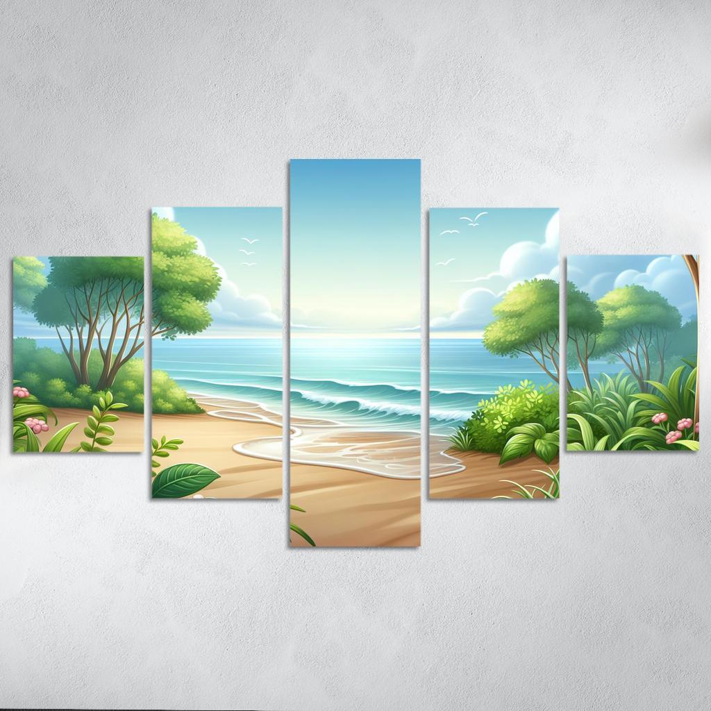 Waves Of Tranquility Meditation Spot Premium Artwork Frames