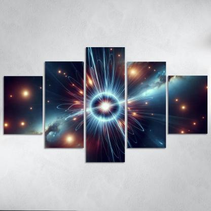 The Secret Lives Of Pulsars Abstract Paintings Frame